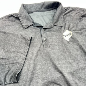 Nike Golf Men’s XL Dri-Fit Black‎ Short Sleeve Shirt Buttons Power